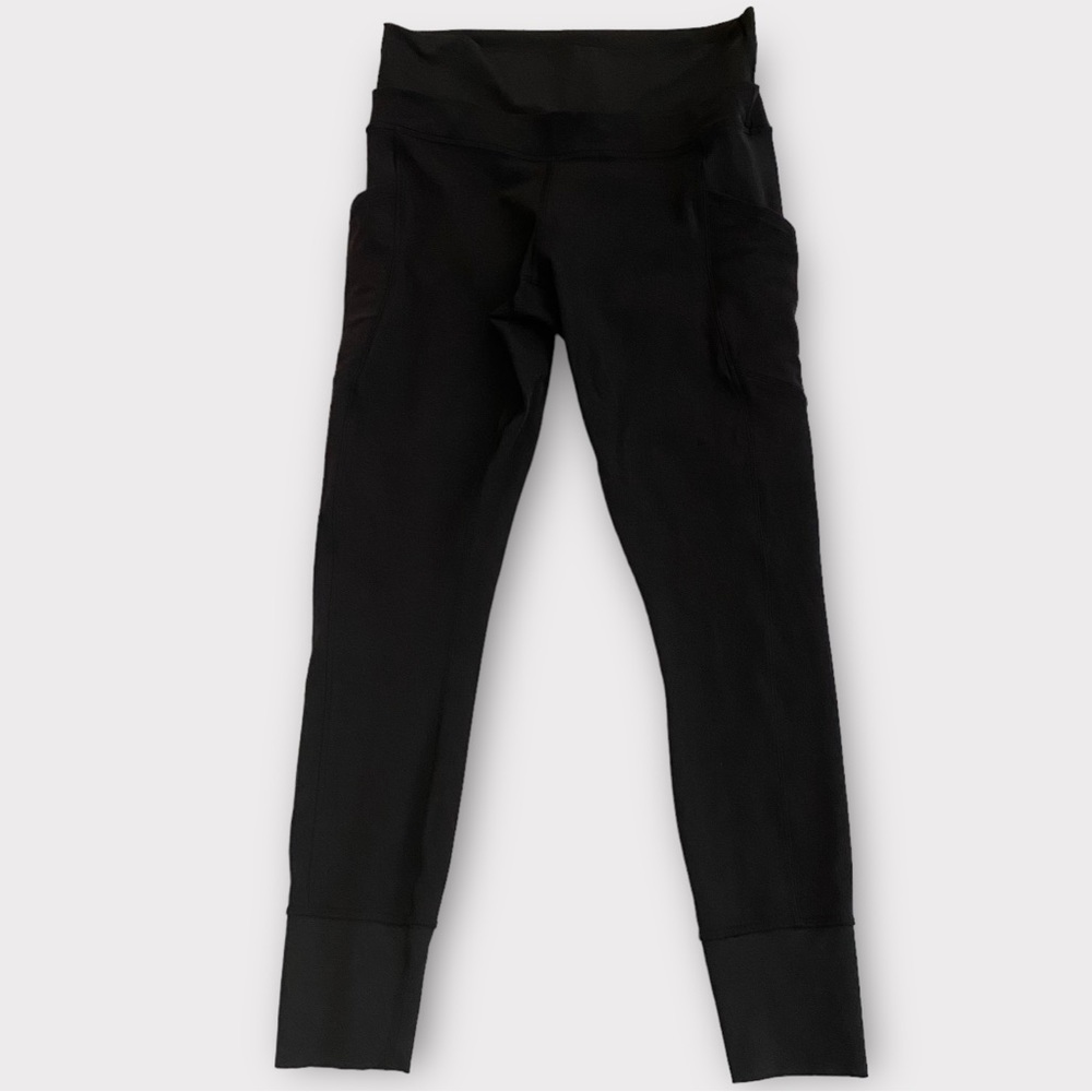 Lululemon Women’s Leggings High Waisted Ribbed Side Pockets Yoga Pilates Gym